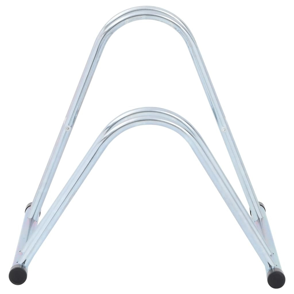 Bicycle Stand for 2 Bikes Floor Freestanding Galvanized Steel