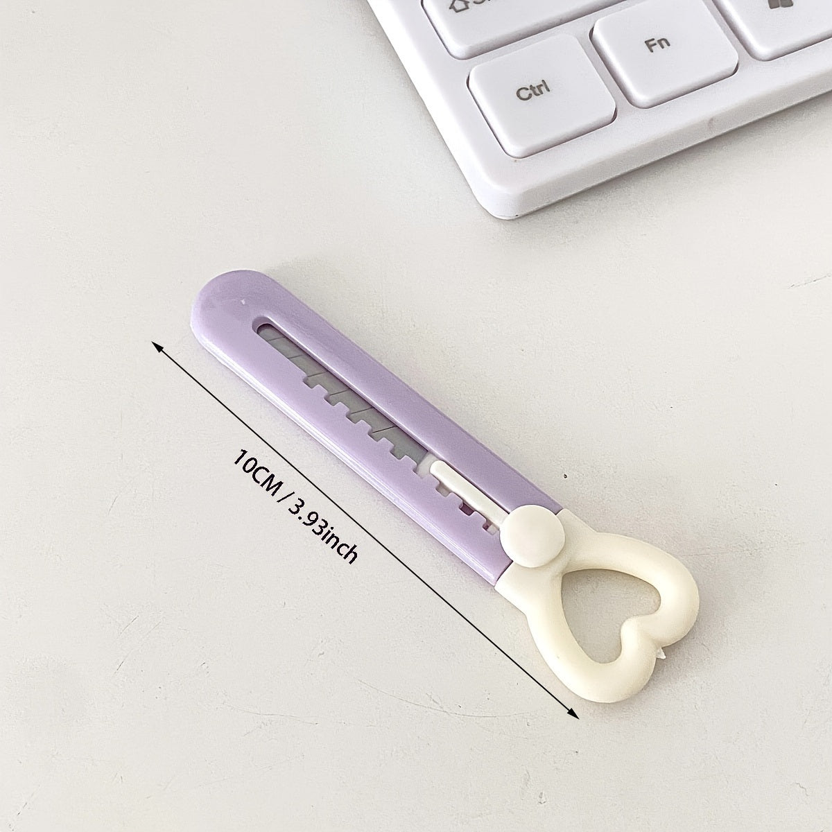 1pc Cute Mini Love Heart Utility Knife, Paper Cutter, Art Knife, Box Cutter, School, Office Supply, Cutting Tool, Student Stationery, Gift