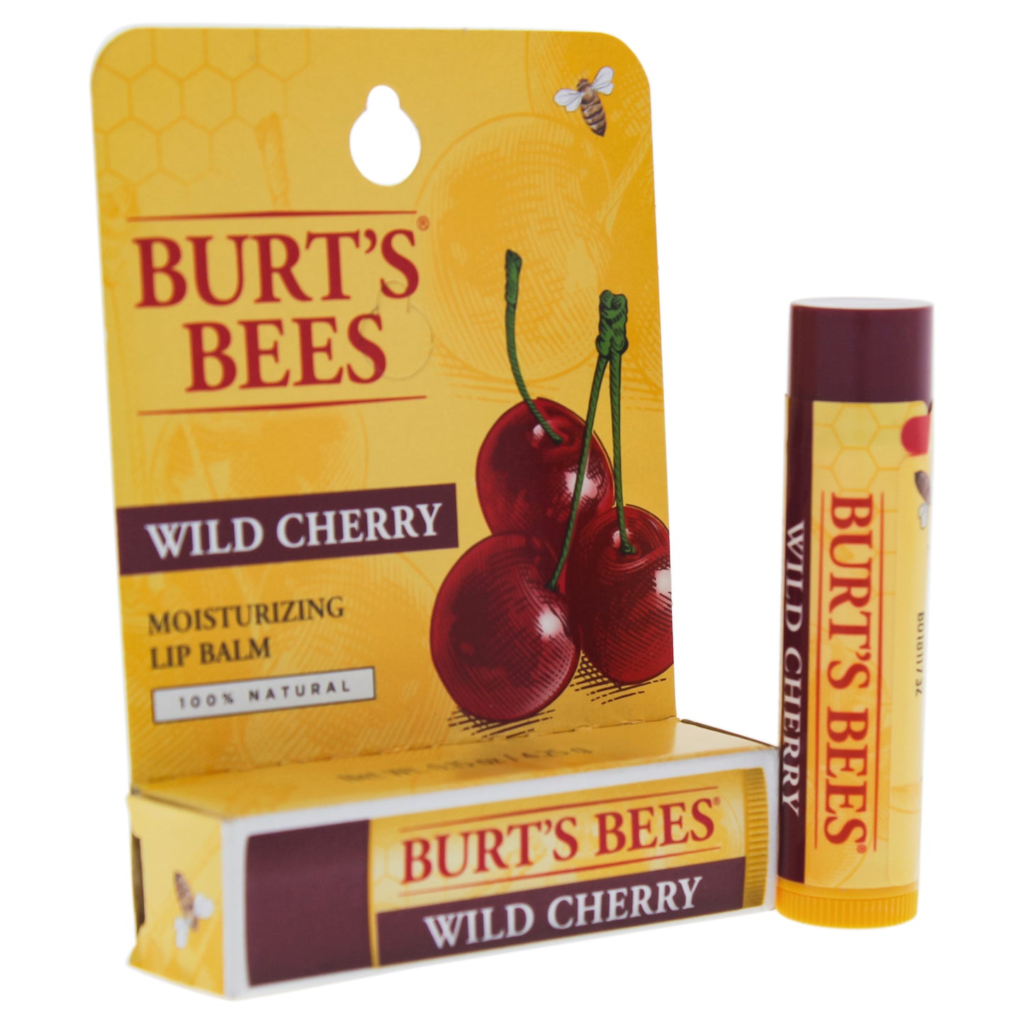 Wild Cherry Moisturizing Lip Balm Blister by Burts Bees for Unisex - 0.15 oz Lip Balm