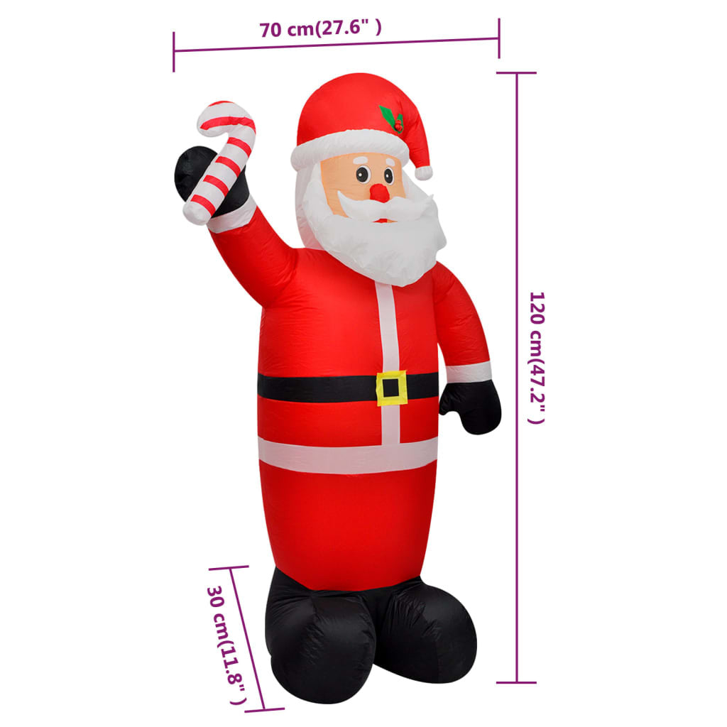 Christmas Inflatable Santa Claus with LEDs 4 ft