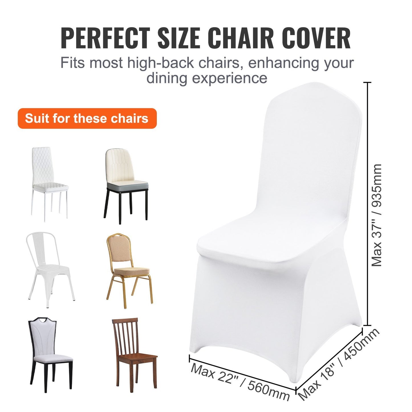 Spandex Chair Covers White Chair Covers 50pcs Wedding Party Banquet Elastic