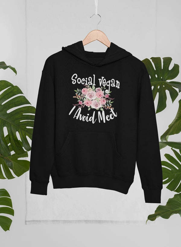 Social Vegan I Avoid Meet Hoodie