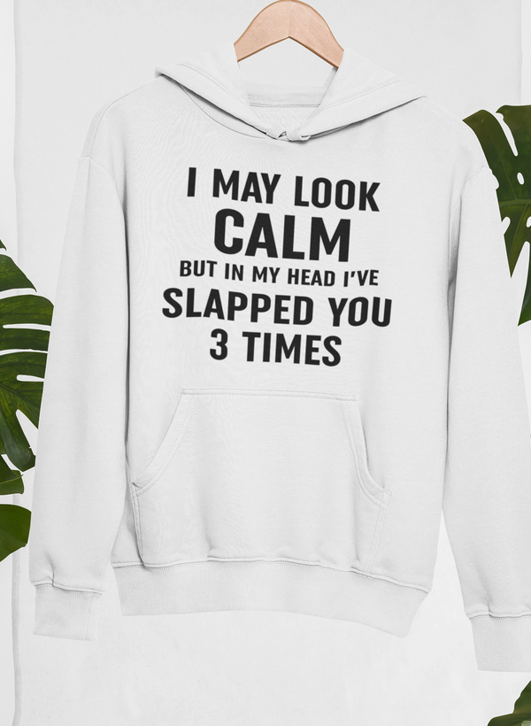 I May Look Calm Hoodie