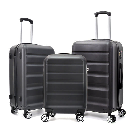 3-Piece Luggage(20inches,24inches,28inches)Featuring 360°Rotating Wheels and TSA Lock ABS Hard Shell yet Practical Design Suitable for both Men and Women