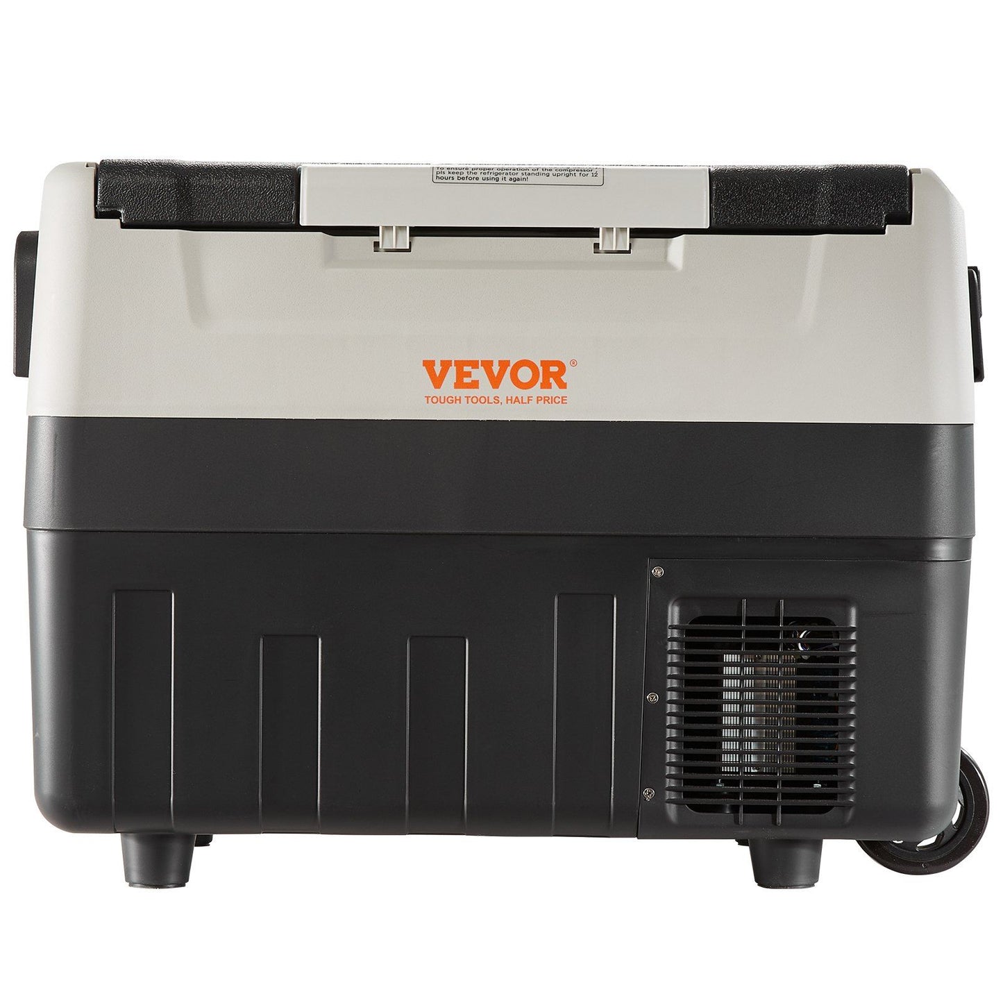 VEVOR Car Refrigerator, 12 Volt Car Refrigerator Fridge, 48 QT/45 L Dual Zone Portable Freezer, -4°F-50°F Adjustable Range, 12/24V DC and 100-240V AC Compressor Cooler for Outdoor, Camping, Travel, RV