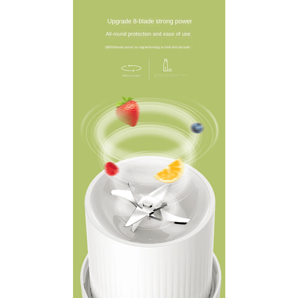 1pc USB Portable Juicing Cup Mini Small Stirring Juicer Rechargeable Electric Portable Juice Cup