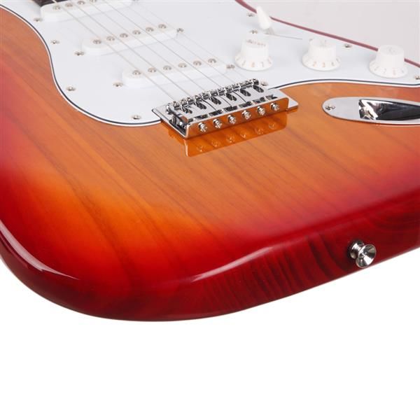 Rosewood Fingerboard Electric Guitar Sunset Red