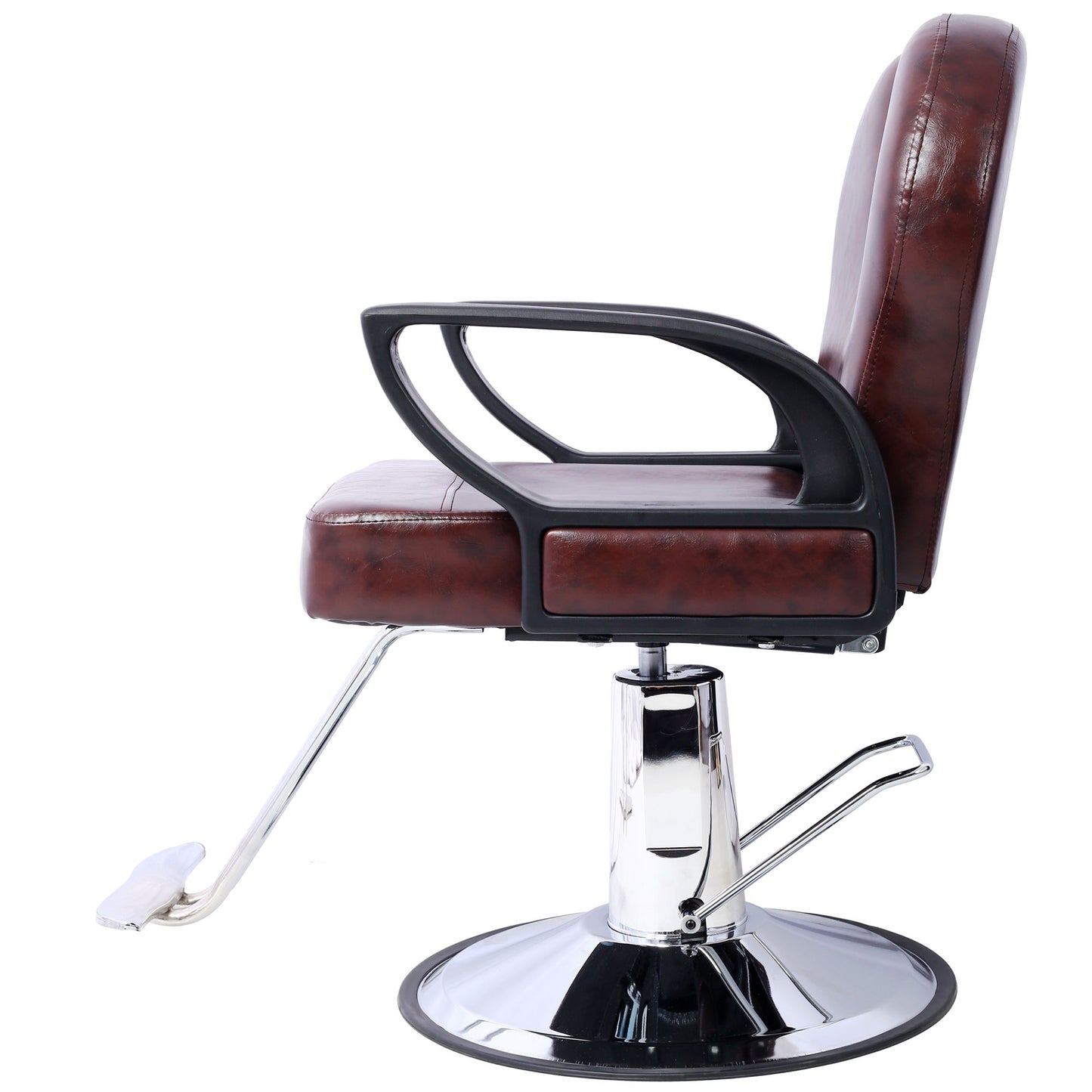 Artist hand Hair Stylist All Purpose Barber Chair for Barbershop Salon Chair,Heavy Duty Hydraulic Barber Chair Spa Furniture Shampoo Reclining Extra Wider Seat Beauty Hair Salon Equipment ,brown