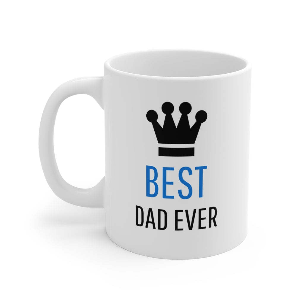 Best Dad With Crown Coffee Mug