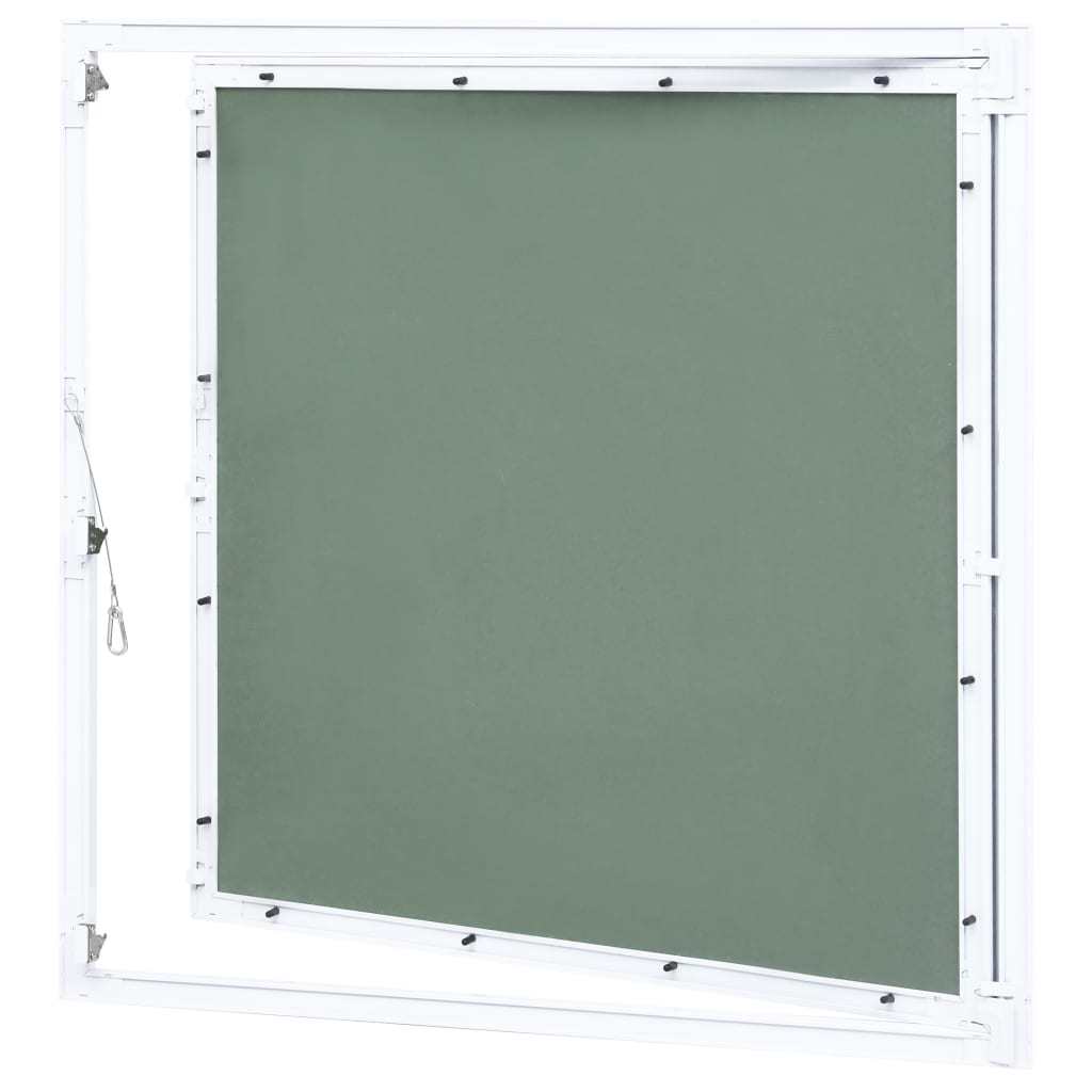 Access Panel with Aluminum Frame and Plasterboard 23.6"x23.6"