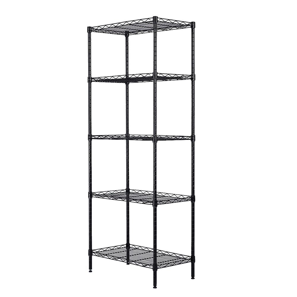 Home kitchen storage shelves, furniture can be combined with metal household shelves shelves shelves kitchen shelves storage shelves microwave racks black