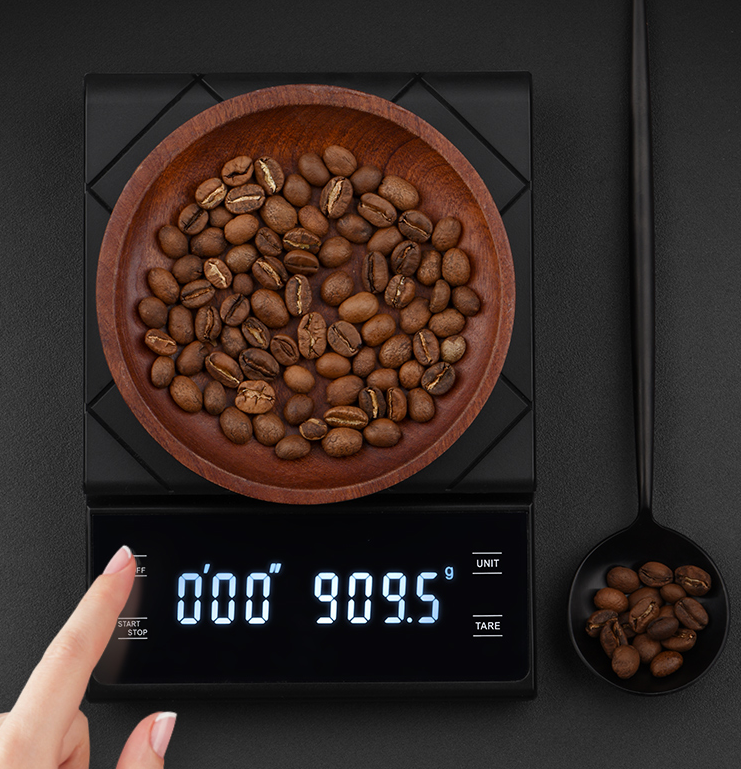 coffee timing scale. Weighing range of 3000g intelligent electronic scale kitchen baking scale quantity