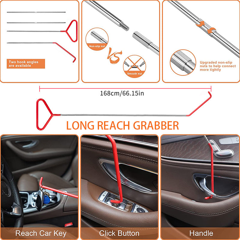 Automotive Tool Set 34-piece professional automotive kit with stainless steel long distance fasteners seamless wedge air wedge pump automotive trim removal tool