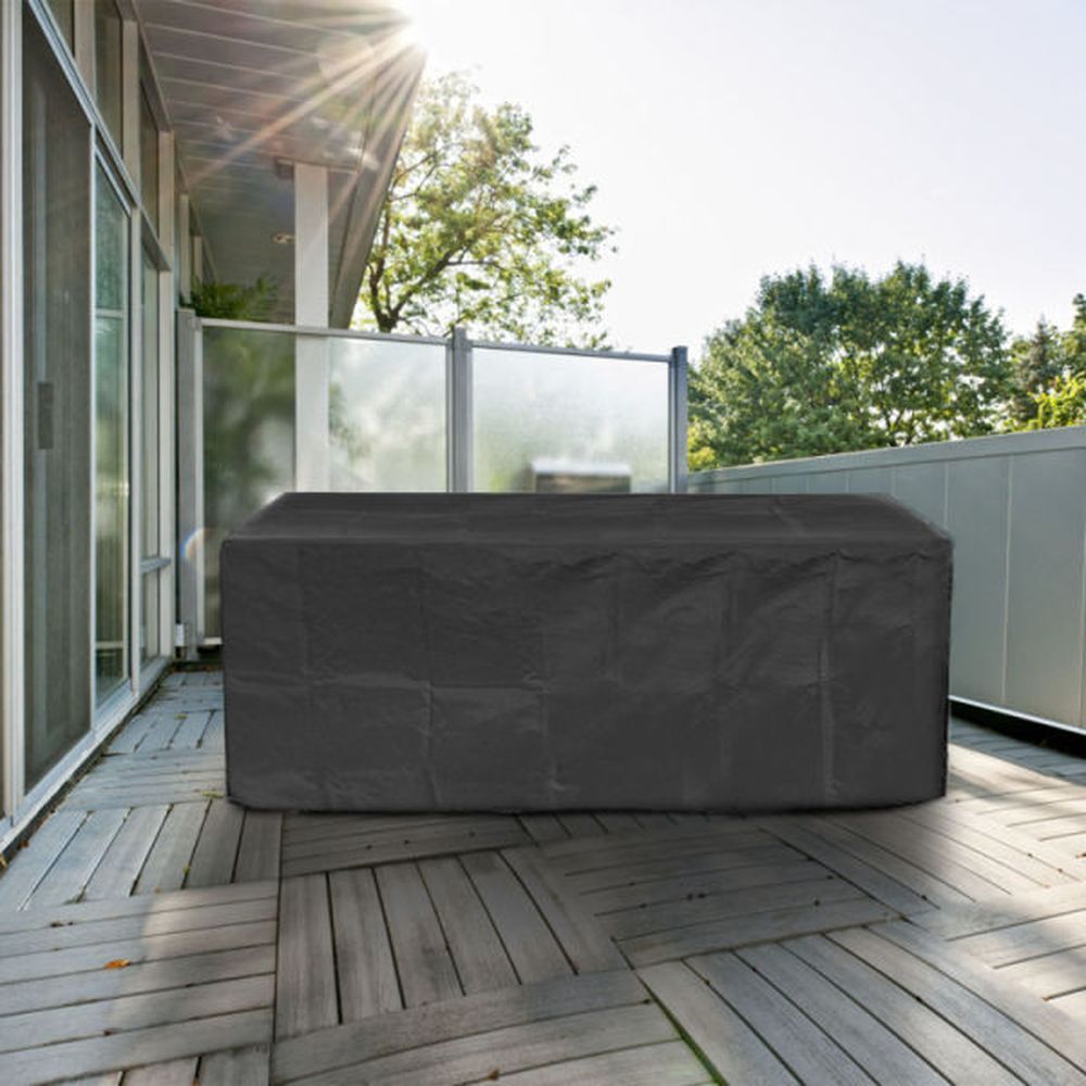 210D Waterproof Outdoor Furniture Cover Windproof Dustproof Patio Furniture Protector Oxford Cloth Garden 66.92x37.00x27.55 inch