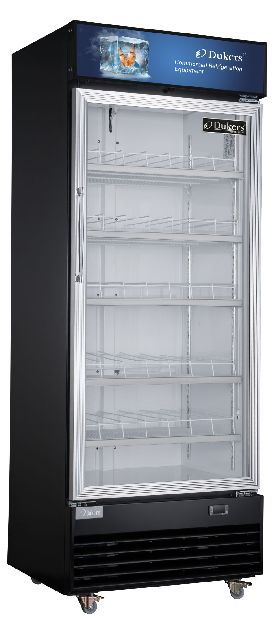 Commercial Single Glass Door Merchandisers Refrigerator 14.72cu.ft.