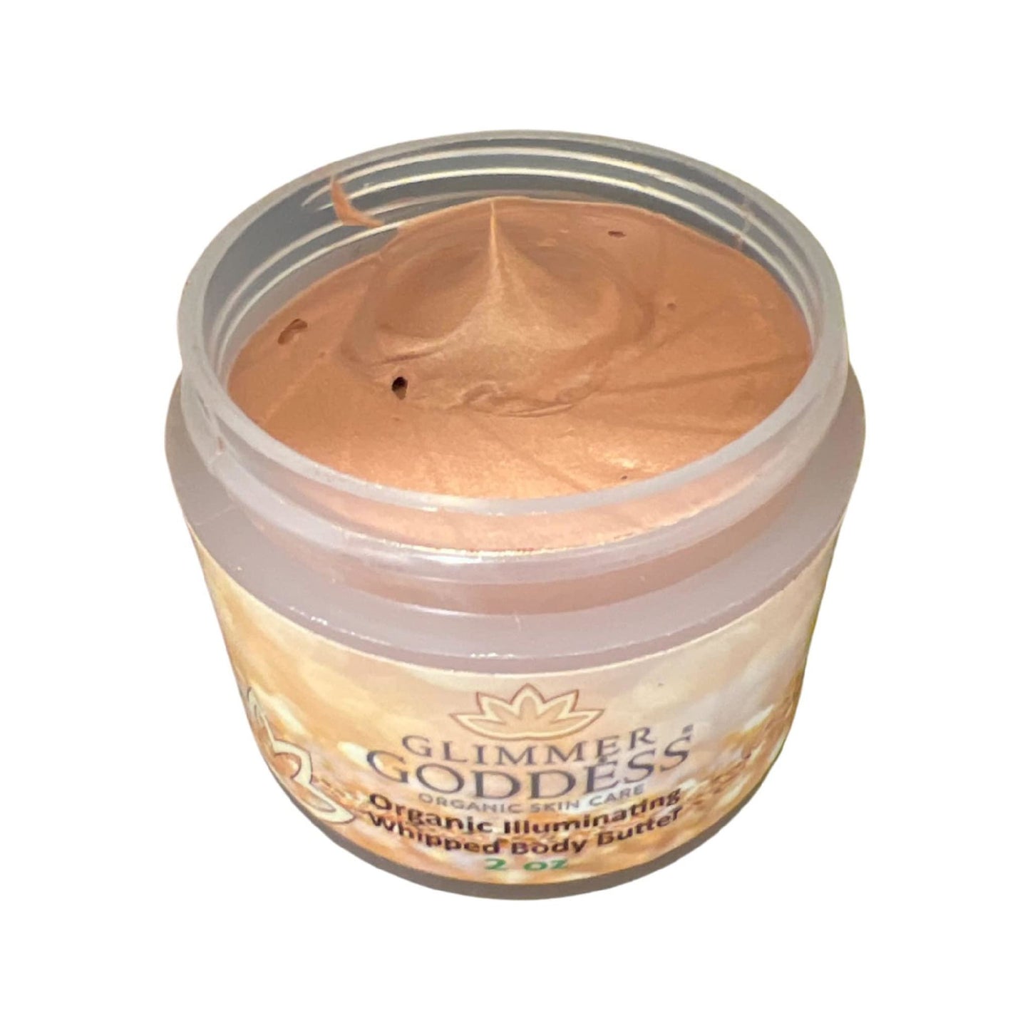 Bronze Sexy Organic Shimmer Body Butter Travel Size 2 oz Nourishing Hydrating Natural Glow Vegan Cruelty Free Paraben Free