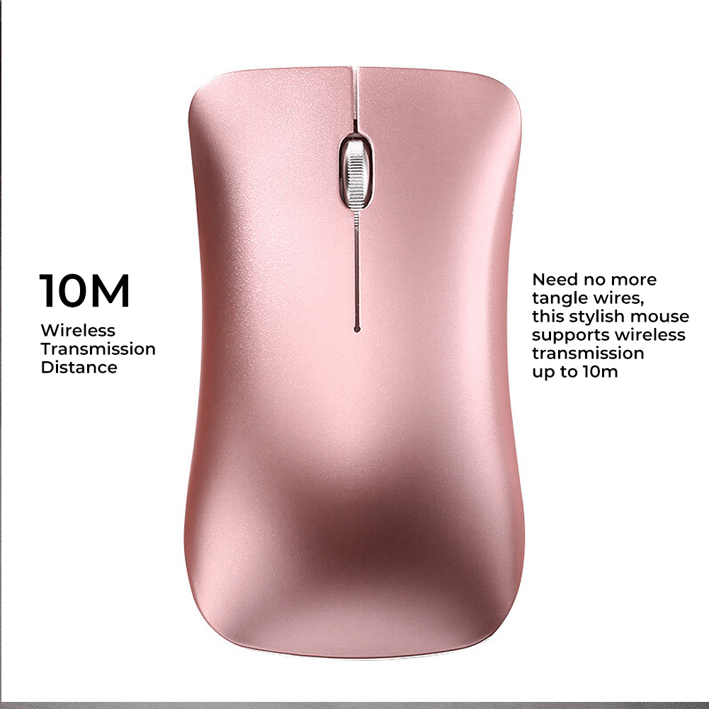 Wireless Slim Mouse,Dual Mode Mouse Wireless Bluetooth 4.0 Mouse Computer Mice Rechargeable with Nano USB Receiver for PC Laptop Android