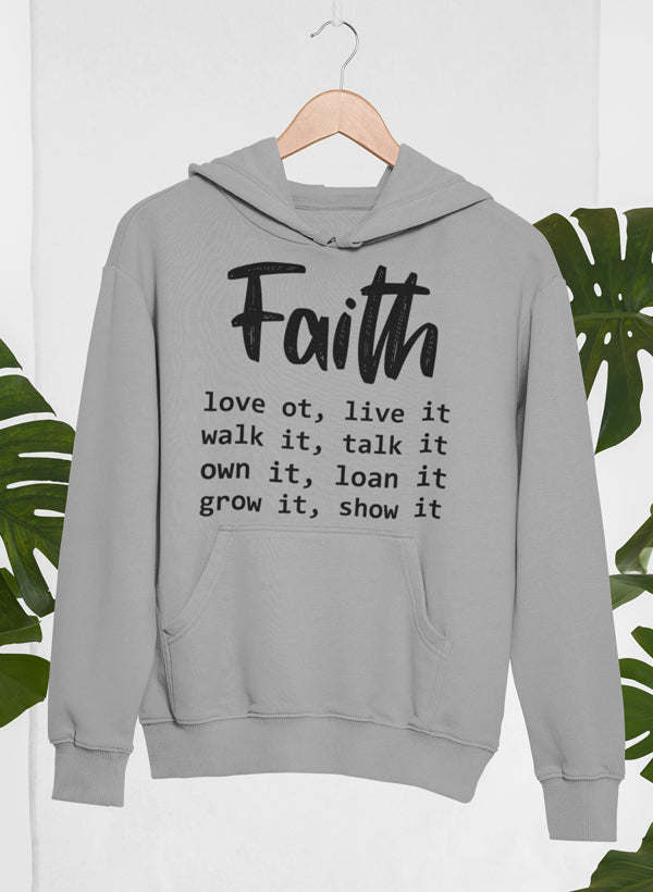 Faith Love It Live It Hoodie