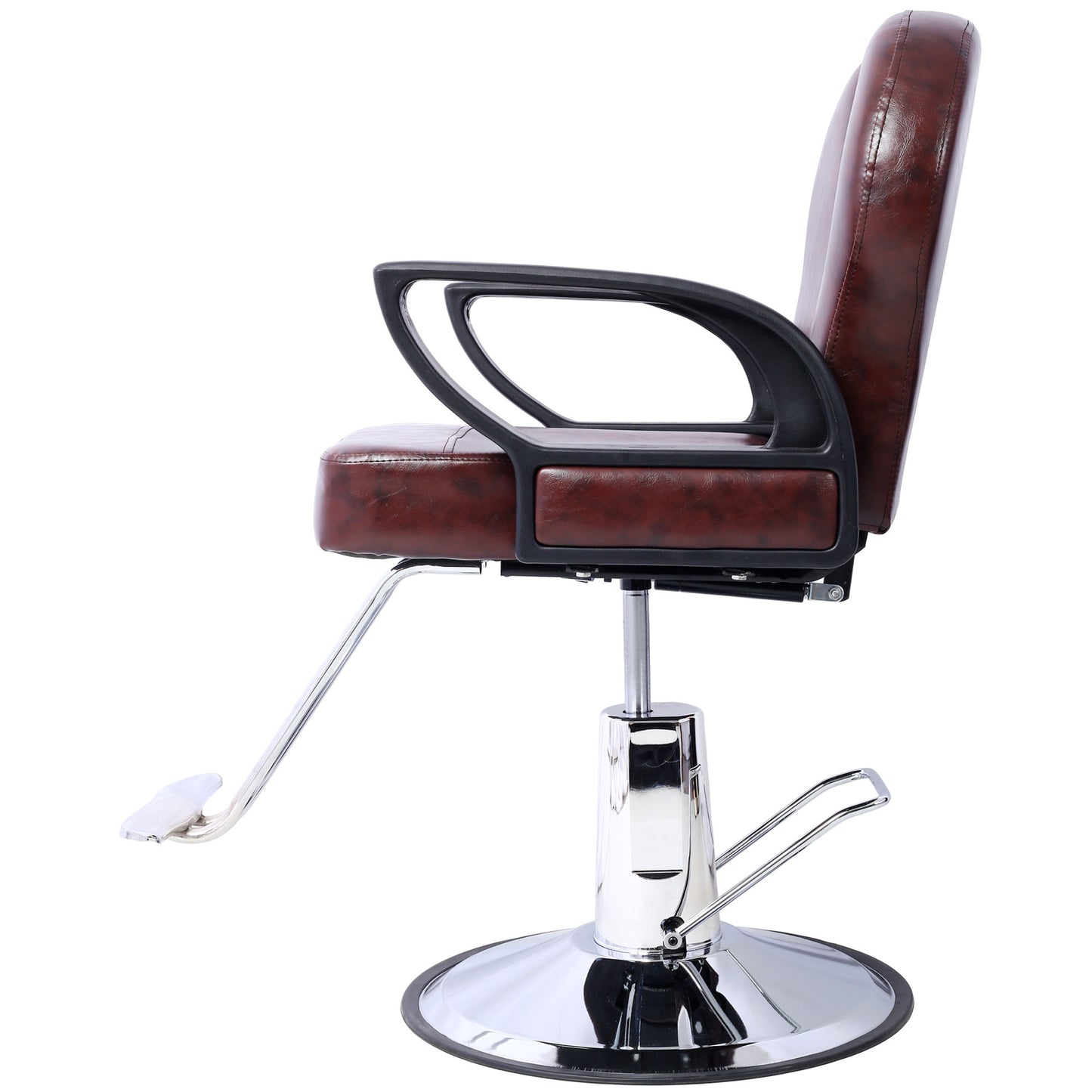 Artist hand Hair Stylist All Purpose Barber Chair for Barbershop Salon Chair,Heavy Duty Hydraulic Barber Chair Spa Furniture Shampoo Reclining Extra Wider Seat Beauty Hair Salon Equipment ,brown