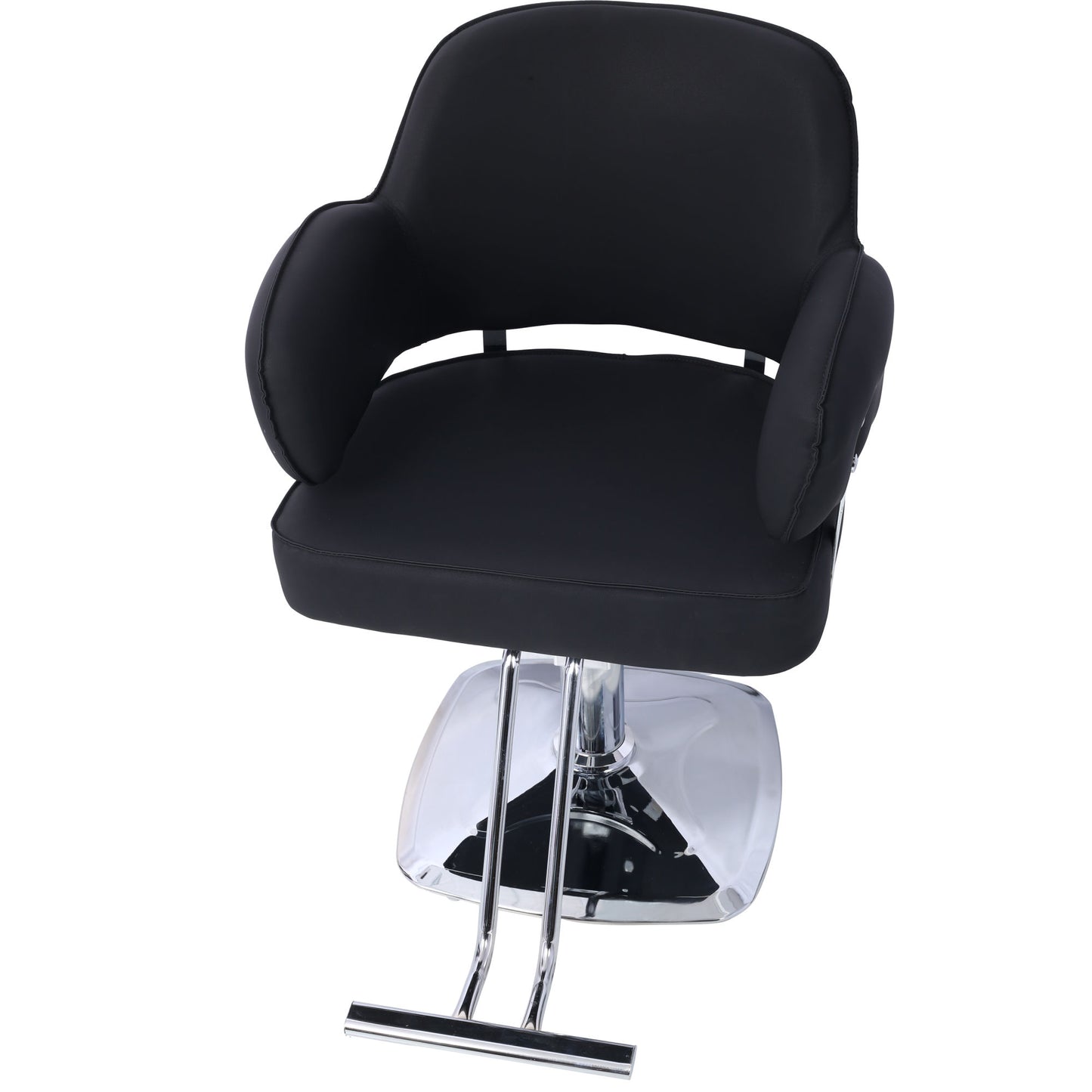 Salon Styling Chair for Hair Stylist Wide Seat, Hair Salon Chair Heavy Duty, Beauty Spa Cosmetology Shampoo Hairdressing Eq,black,square base