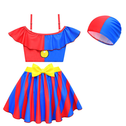 Digital Circus Swimwear, Circus Digital 2PCS Swimsuit for Girls