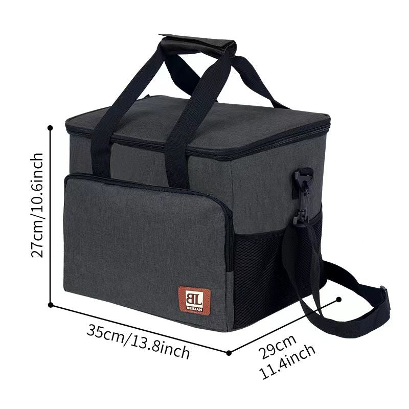 New Portable Insulated Bag Outdoor Large-Capacity Lunch Box Waterproof Cooler Ice Travel Picnic Bag