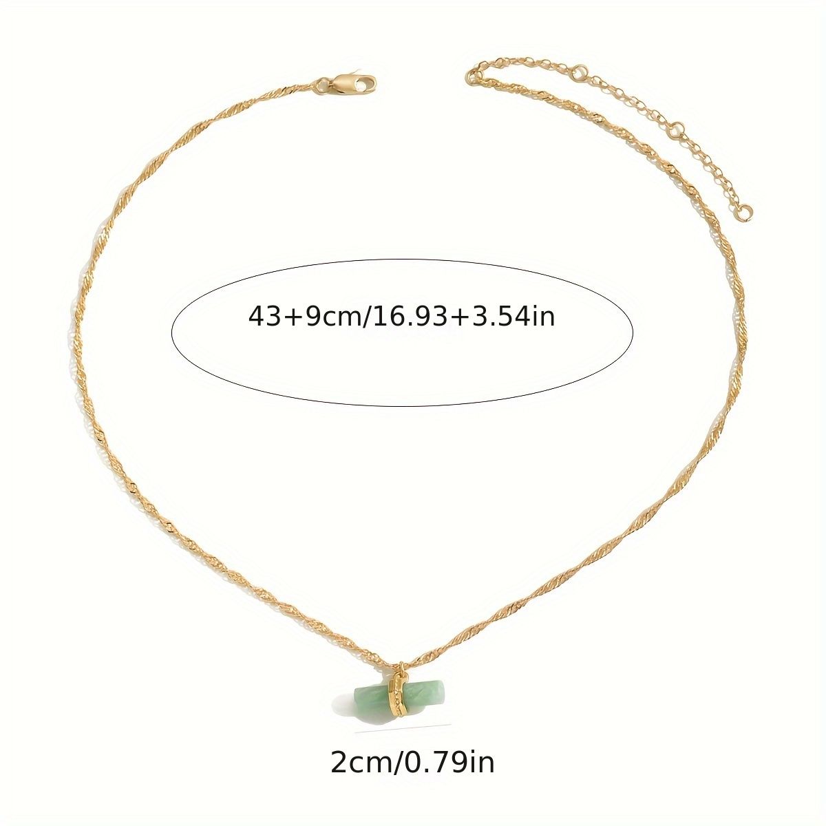"Golden Chain Jade Pendant Necklace for  Women - Elegant and Stylish Accessory"