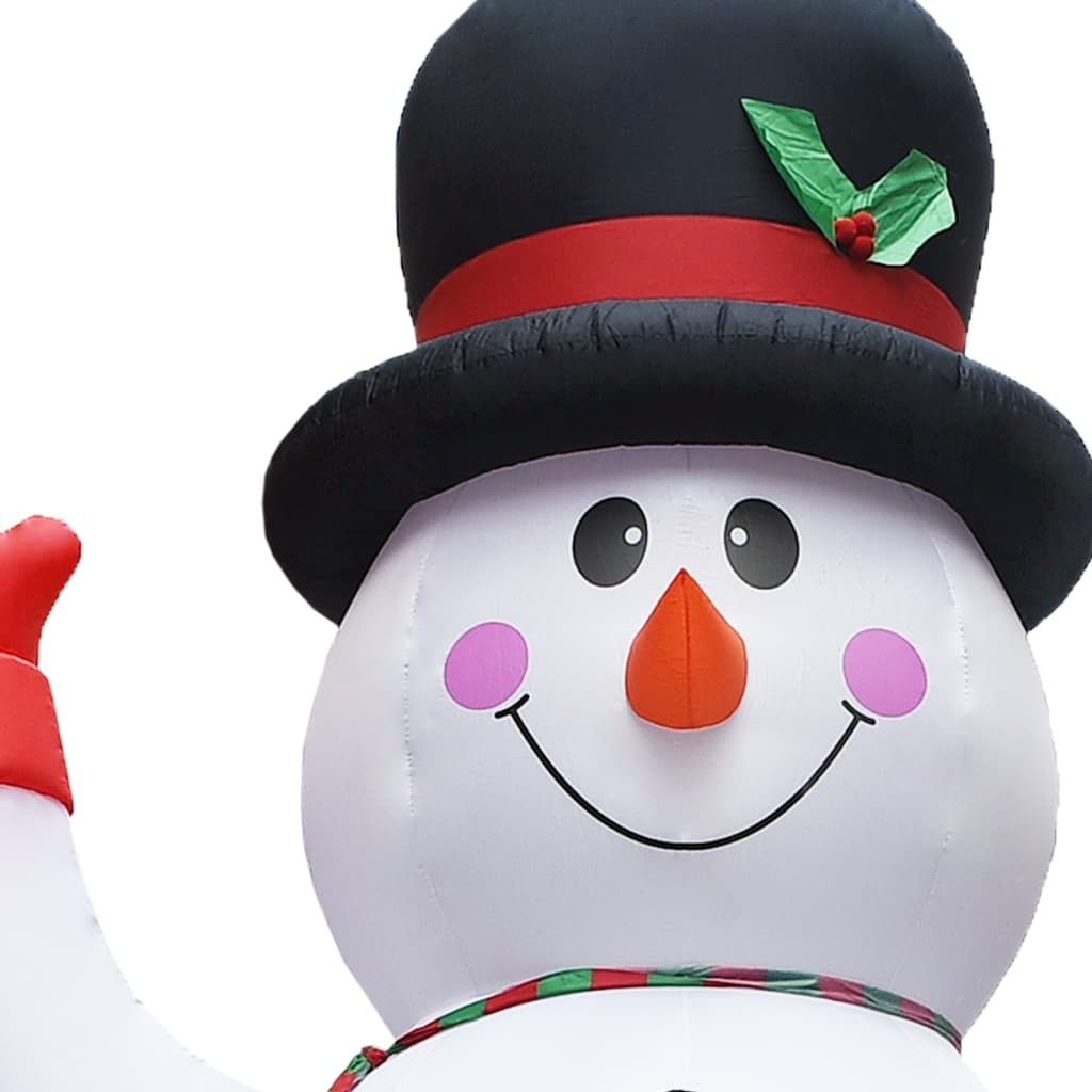 Christmas Inflatable Snowman with LED IP44 236.2" XXL