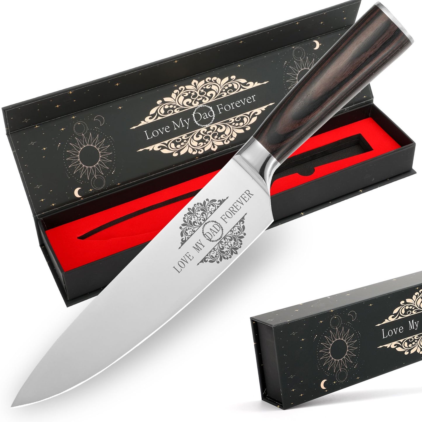 Gifts For Dad, Mom, Wife, Husband 8 Inch Chef Knife For Fathers Day Dad,Valentines Day, Mothers Day Gifts, Japanese 5cr15mov Kitchen Gyuto Chef Knives With Sheath