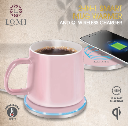 Lomi Heated Mug - White