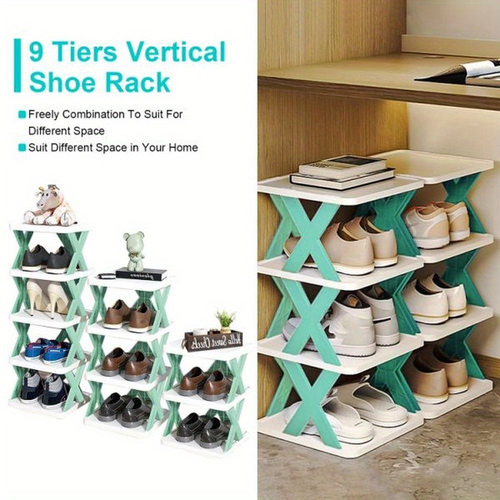 Home storage shoe rack, narrow folding shoe rack at the entrance, small office, dormitory, space saving, crevice storage shoe cabinet (Prohibited from selling on Amazon)