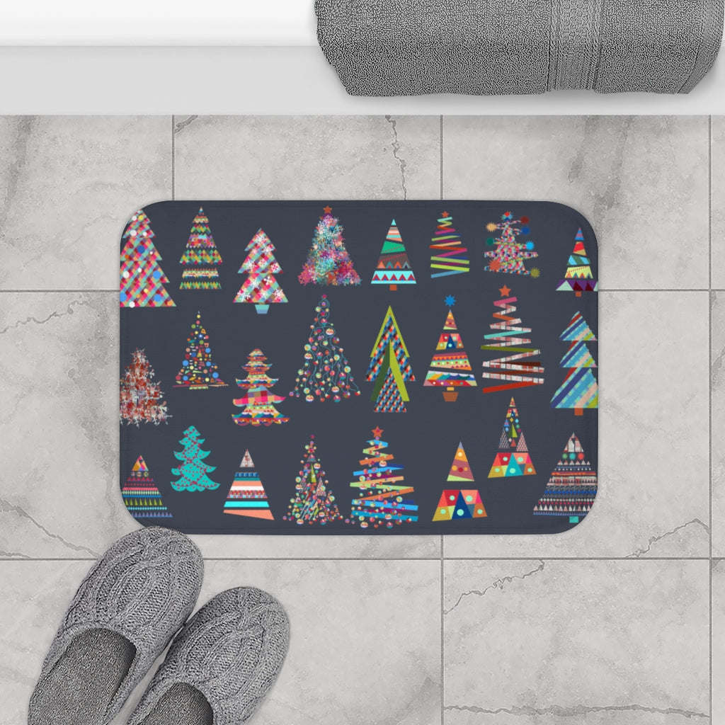 Festive Christmas Tree's Bath Mat Home Accents