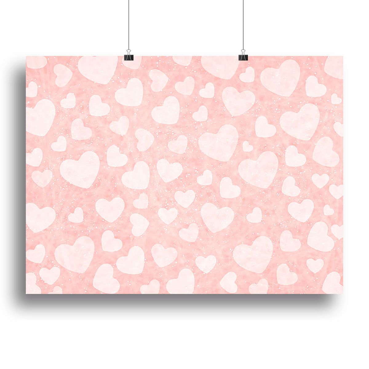 Valentine Heart pink Canvas Print or Poster