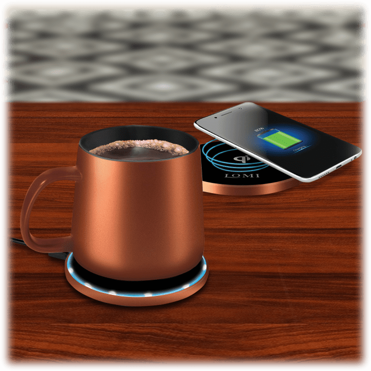 Lomi Heated Mug - White