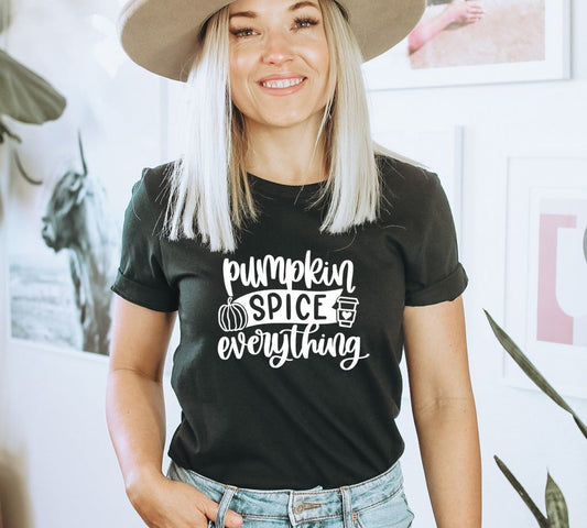 Pumpkin Spice Everything Shirt, Pumpkin Shirt, Fall Shirt, Pumpkin Spice Latte, Retro Autumn Shirt, Natural Shirt, Fall Quote T-shirt