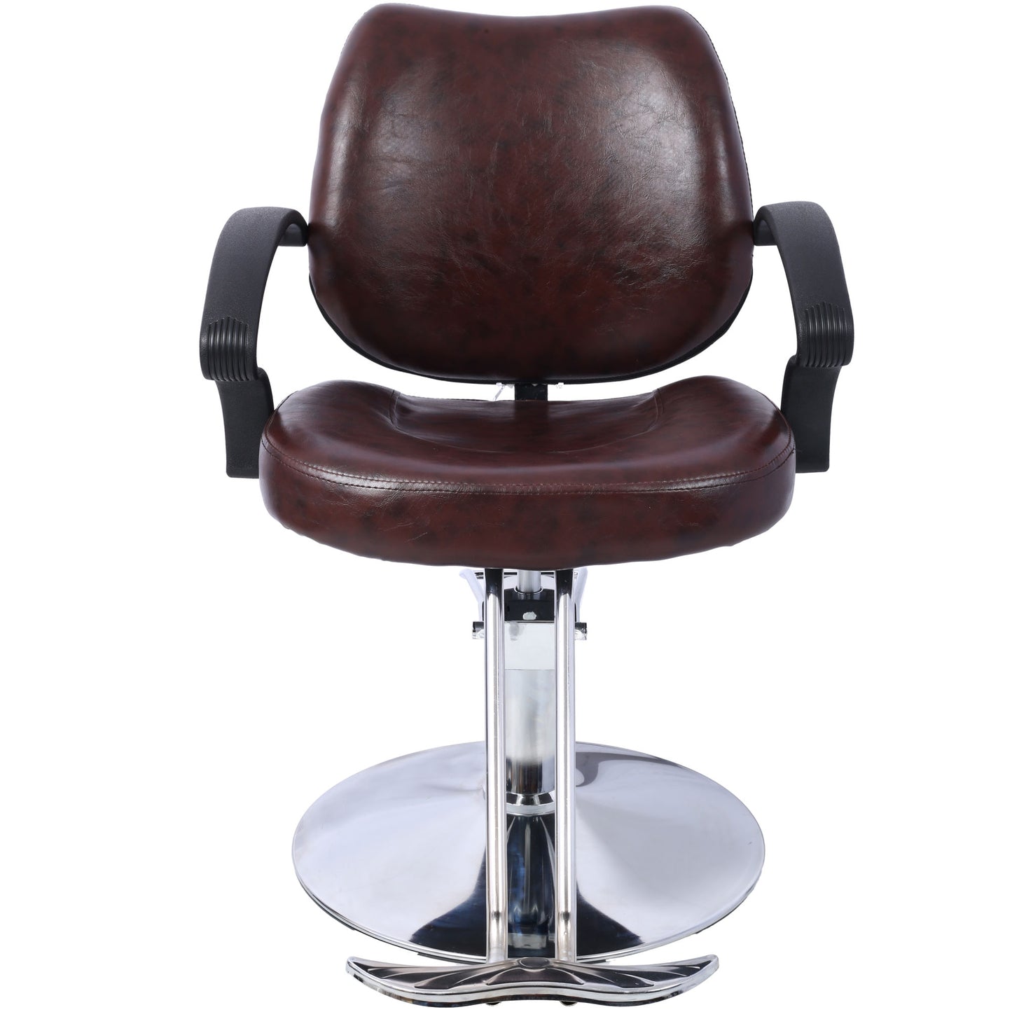 Hair Salon Chair Styling Heavy Duty Hydraulic Pump Barber Chair Beauty Shampoo Barbering Chair for Hair Stylist Women Man,with Barber Cape (Brown)