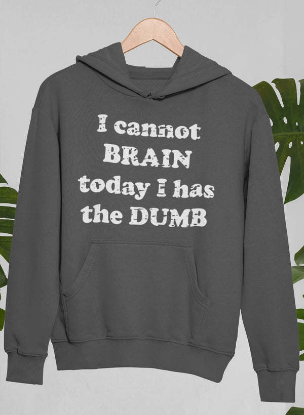 I Cannot Brain Today I Has The Dumb Hoodie