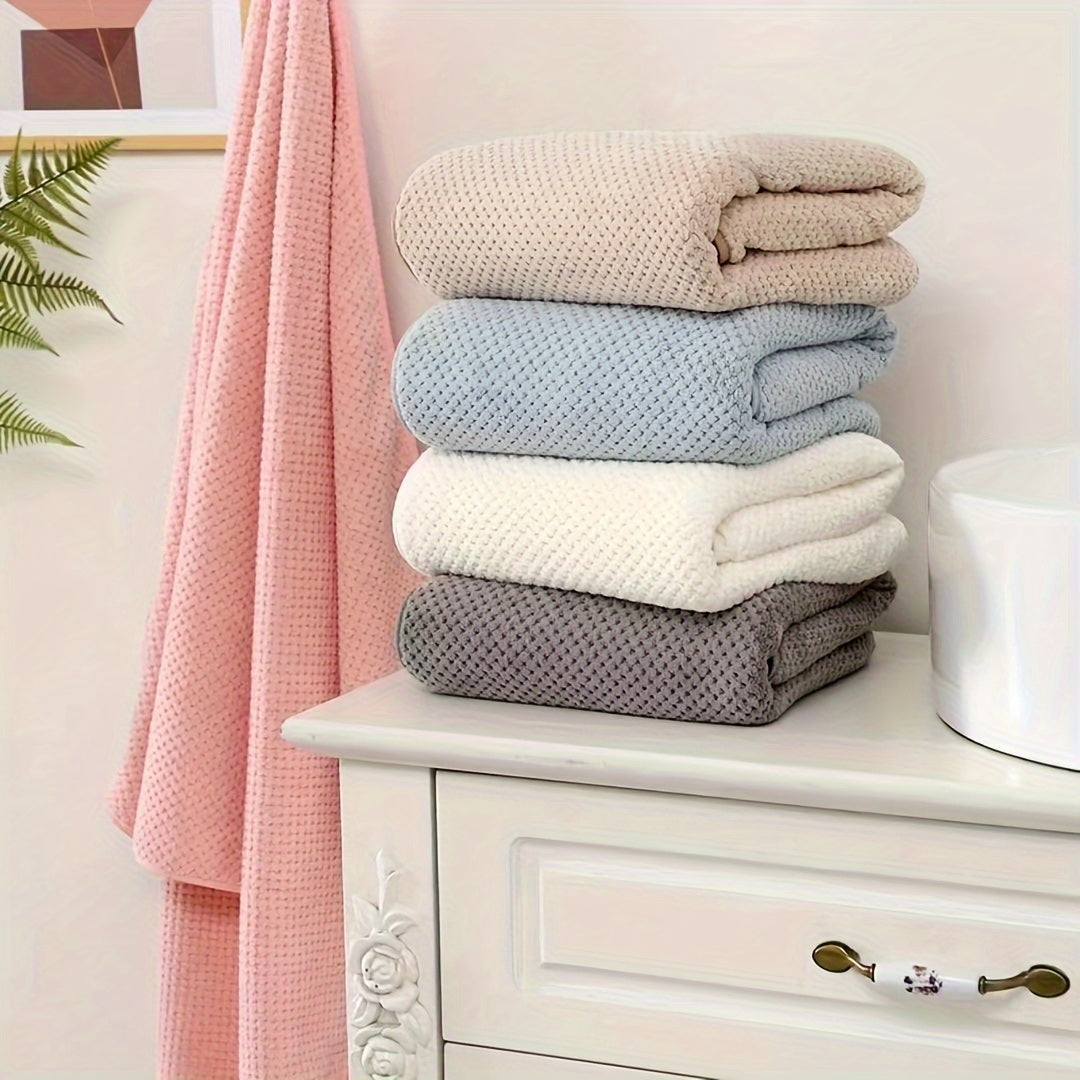 Coral velvet towel set 8-piece towel set including 4 large bath towels and 4 towels