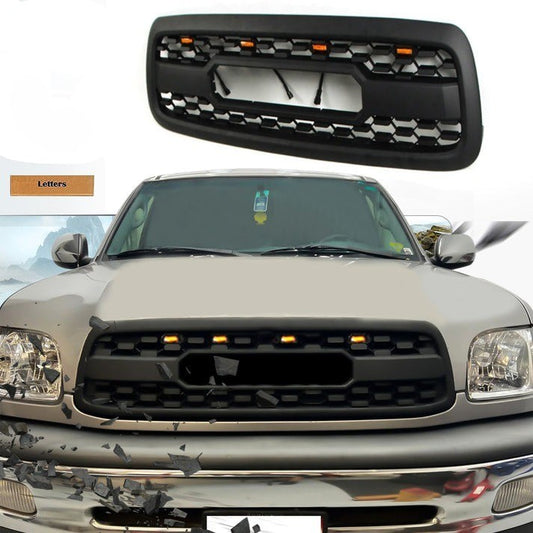 Front Gril For 1st Gen 2000 2001 2002 Toyota Tundra TRD Pro Grill With Letters Matte Black