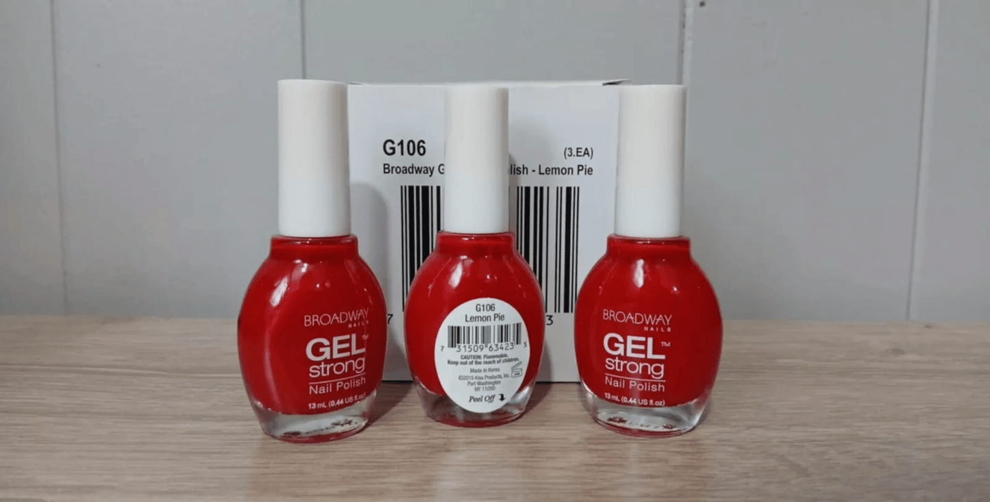 ~~3-PACK~~ *Broadway Nails* Gel Strong Nail Polish -pick your color- .44floz