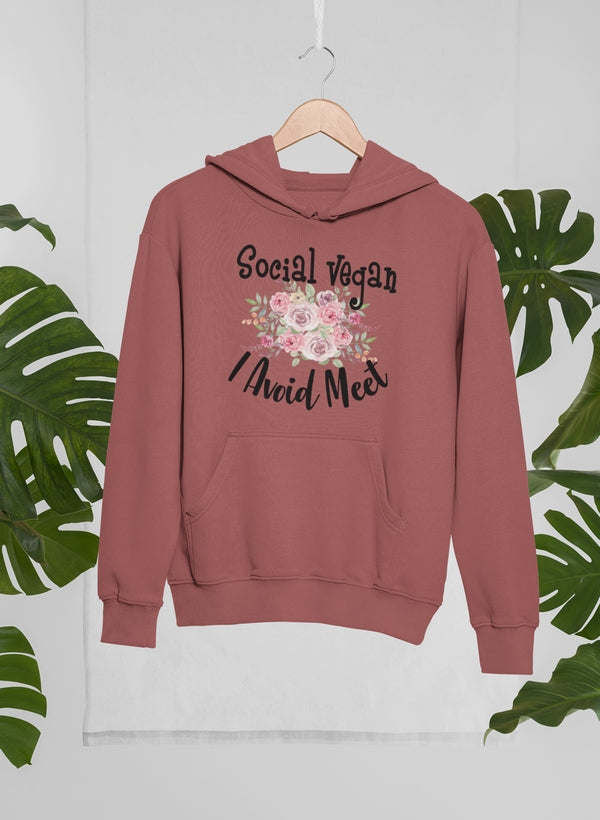 Social Vegan I Avoid Meet Hoodie