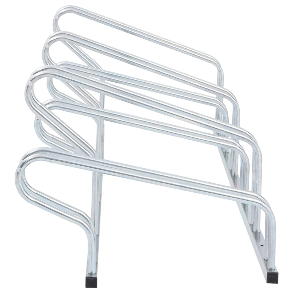 Bicycle Stand for 6 Bikes Floor Freestanding Galvanized Steel