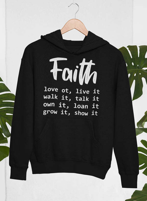 Faith Love It Live It Hoodie