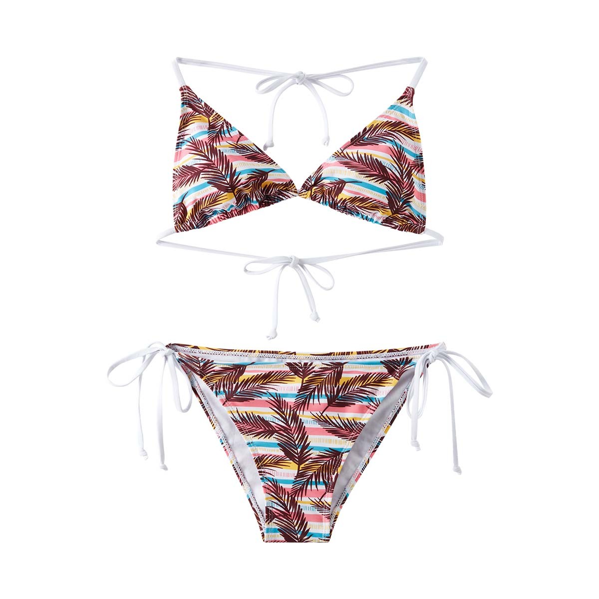 Two Pieces,Adult Women,Sexy Spaghetti String Bikini Top And Bottom,SummerVacation,Swimming,Spa,Surfing,Bathing,Swimming Pool