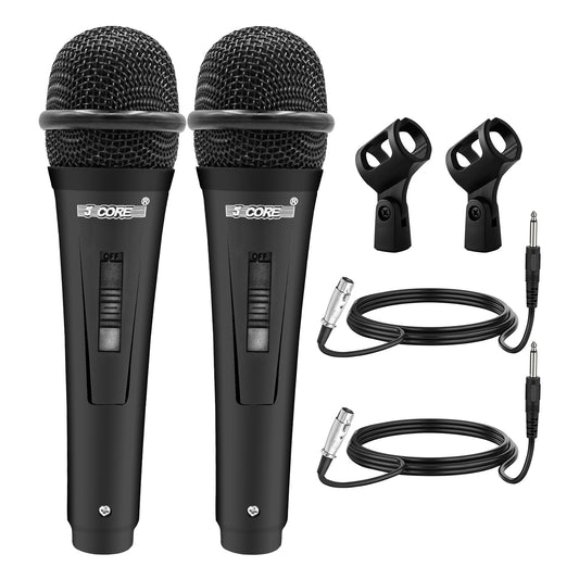 5 Core Microphone XLR Dynamic Mic Karaoke Singing Handheld Microfono Wired Professional Unidirectional 1/4 Plug In Cord Connection for Vocal DJ Music - PM 816