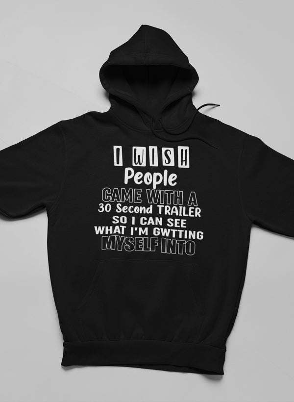 I Wish People Came With A Hoodie