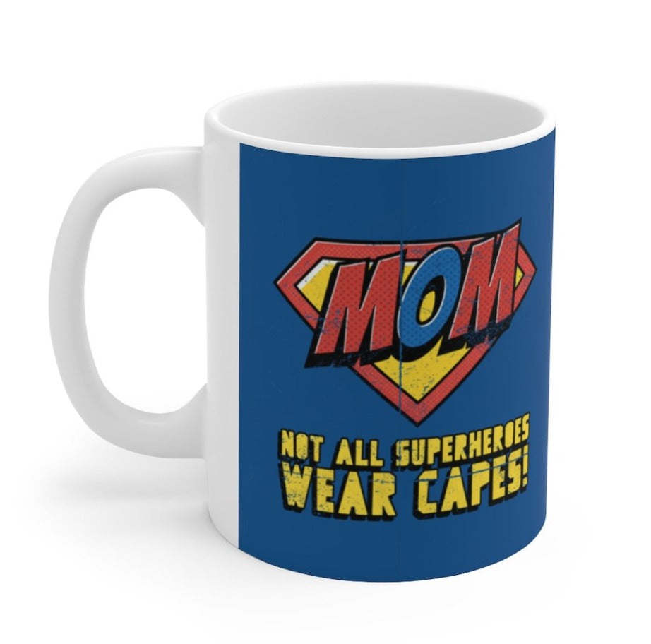 Mom Super Hero Theme Mug 11oz