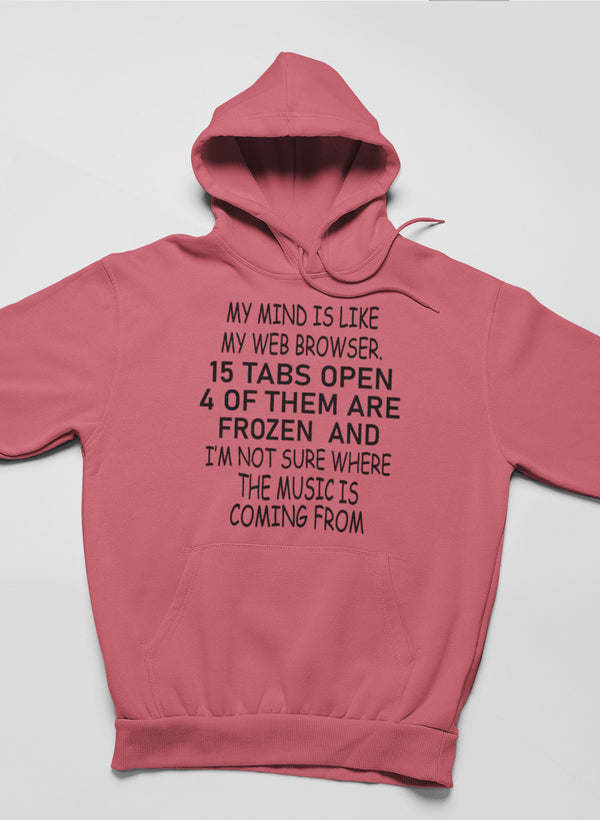 My Mind Is Like My Web Browser Hoodie