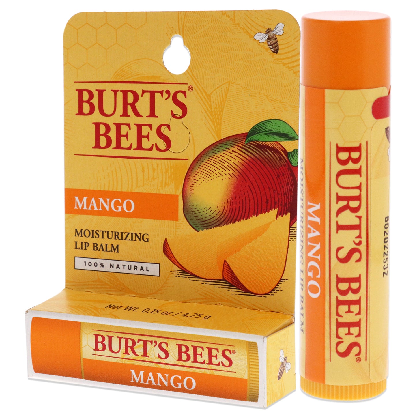 Mango Moisturizing Lip Balm Blister by Burts Bees for Unisex - 0.15 oz Lip Balm