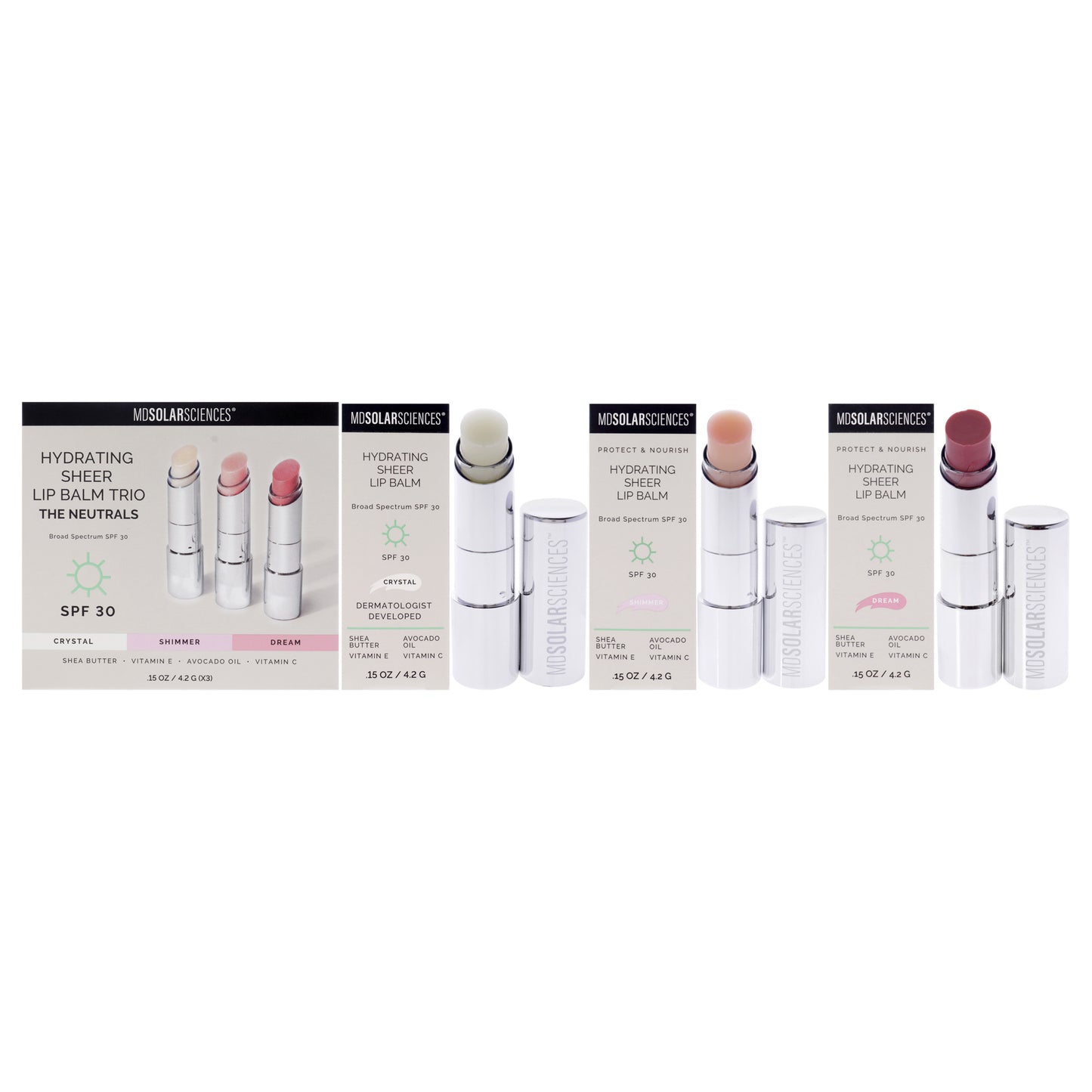 Hydrating Sheer Lip Balm Trio SPF 30